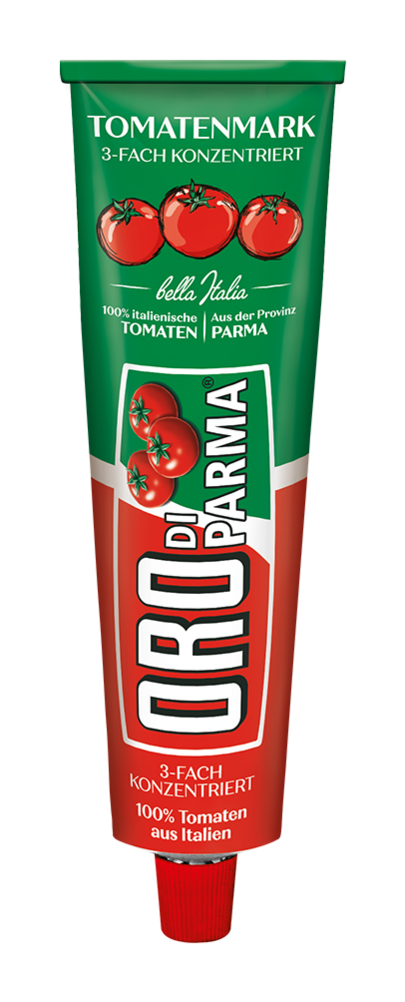 Triple concentrated tomato paste from ORO di Parma in a 200g big pack.