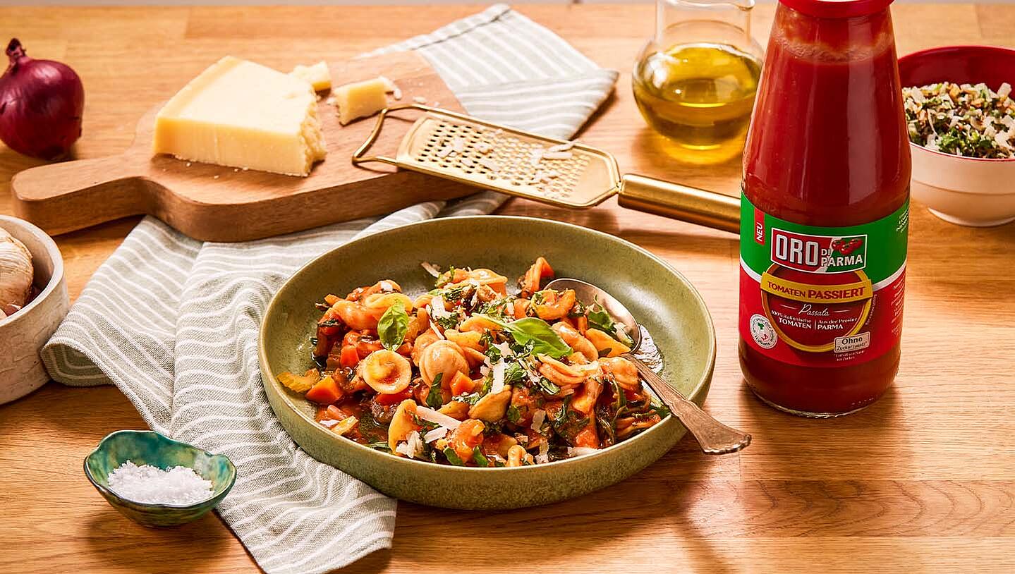 One-Pot Pasta con gremolata di noci