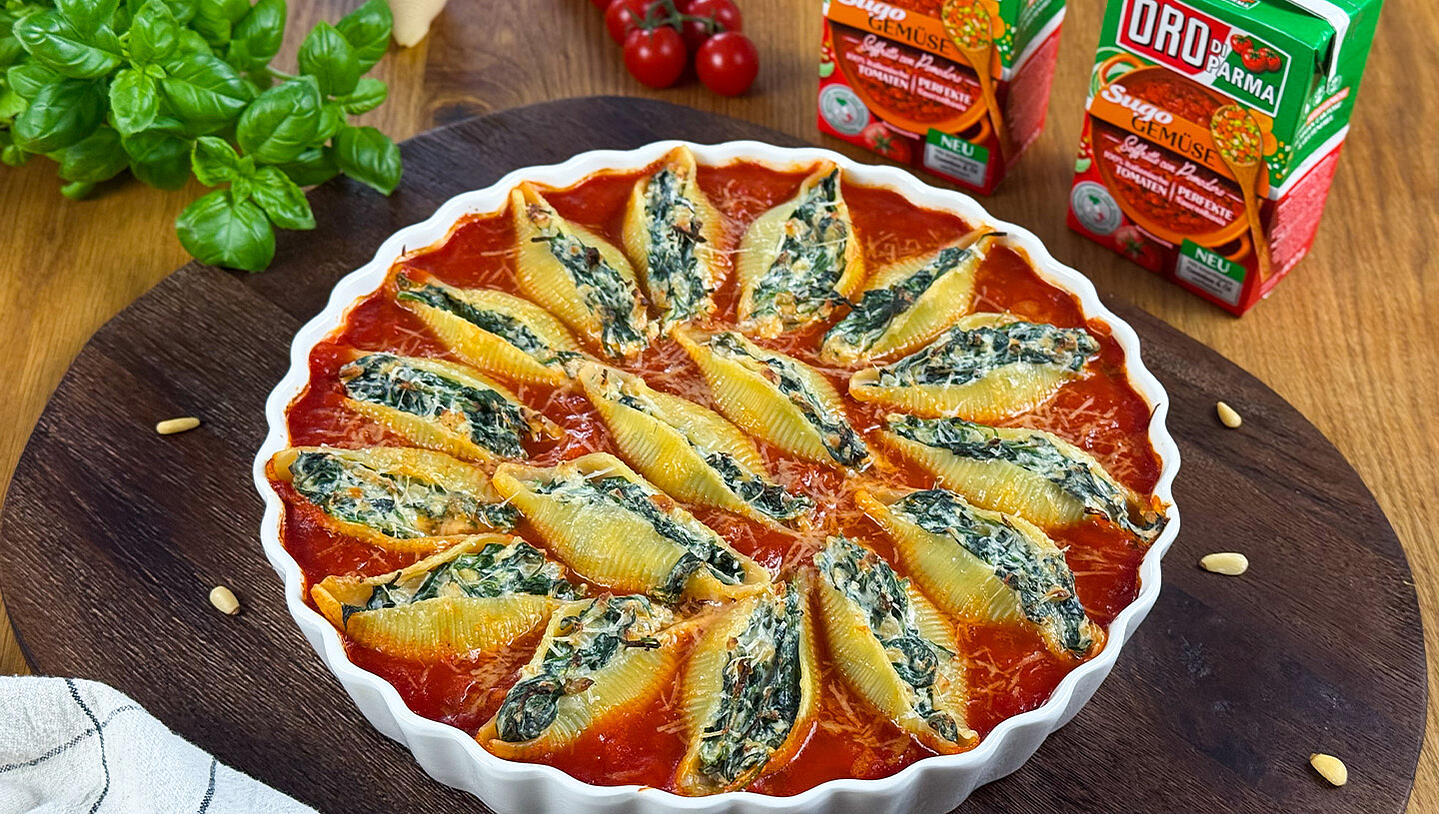 Stuffed Shell Pasta with Spinach and Ricotta