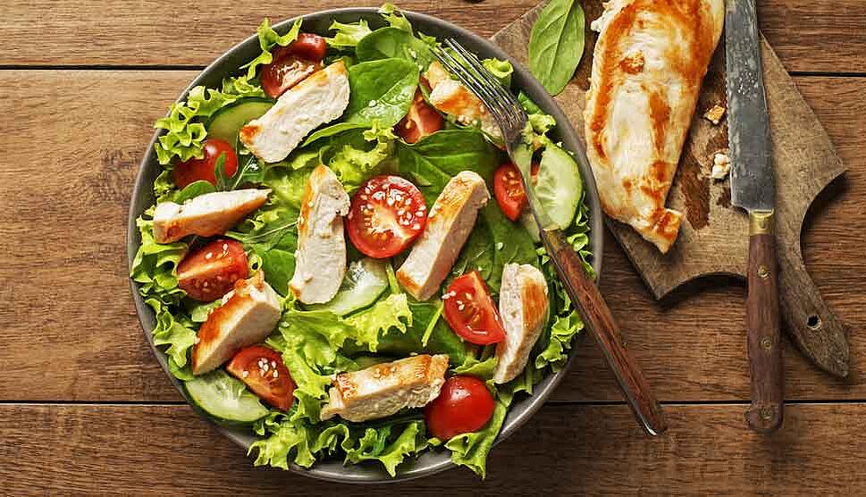 Chicken Salad on a Table
