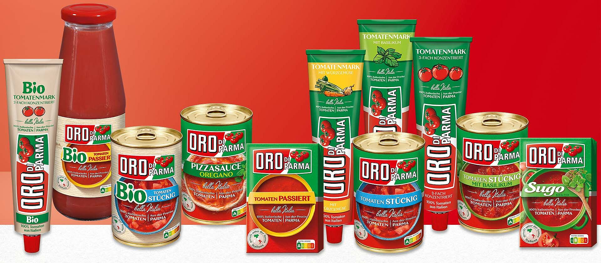 Products made of sun-ripened tomatoes | ORO di Parma
