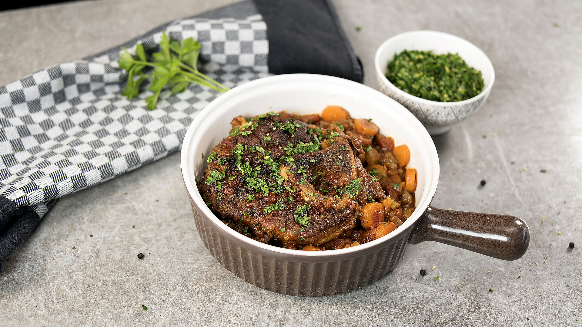 Ossobuco alla milanese with gremolata