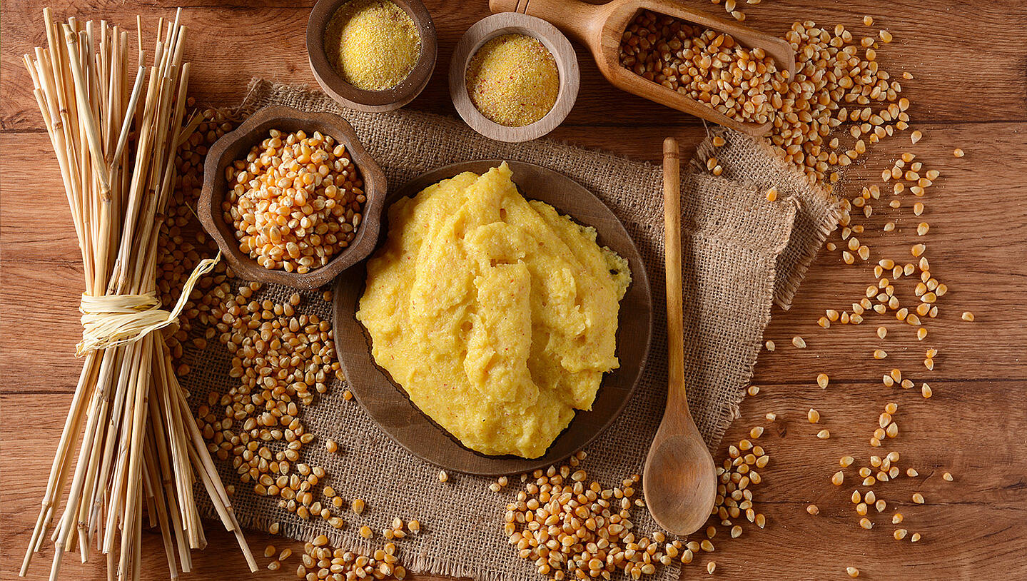 Polenta - an Italian corn dish 