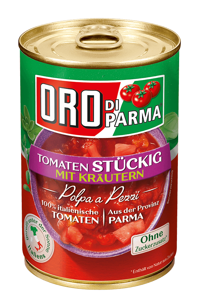 Chopped tomatoes with herbs